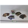 Image 1 : 100+ Assorted Hockey & Football Cards, Deck of Cards in Plastic Container