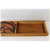 Image 4 : Indigenous Art Wood 19" Sliding Lid Container