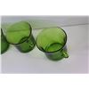 Image 4 : (4) Duralex Green Glass Cups - Made in France