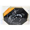 Image 2 : Bucking Bronco Holographic Shadow Box - 10" x 8"