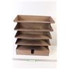 Image 1 : Five Shelf Metal Office Organizer - 16"x16"x9"