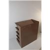 Image 4 : Five Shelf Metal Office Organizer - 16"x16"x9"