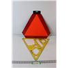Image 1 : Hazard Sign for Vehicle, Plate Vise With Assorted Measurements for Signs