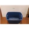 Image 1 : * Blue Tote 18 Gallon Size - Has Crack on Bottom as Pictured