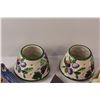 Image 2 : (2) Candle Shades, Power Scissors, (4) Scented Candles w/Holder, Three Tealight Candle Holder