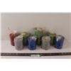 Image 1 : (8) Glitter Pillar Candles