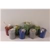 Image 4 : (8) Glitter Pillar Candles