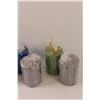 Image 4 : (8) Glitter Pillar Candles