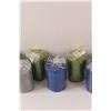 Image 3 : (8) Glitter Pillar Candles