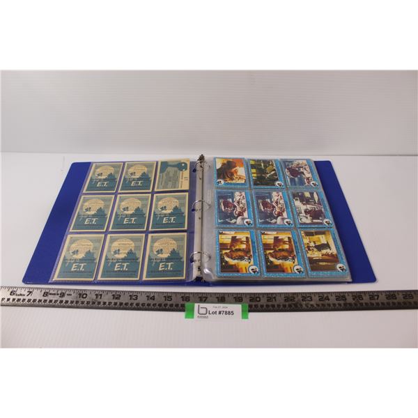 E.T. 1982 Movie Cards in Binder