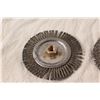 Image 2 : (3) Bench Grinder Steel Brush Wheels - 6"