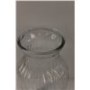Image 2 : Tapered Swirl Lined Clear Glass Vase - 8"x4"