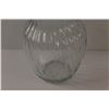 Image 3 : Tapered Swirl Lined Clear Glass Vase - 8"x4"