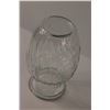 Image 4 : Tapered Swirl Lined Clear Glass Vase - 8"x4"