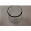 Image 5 : Tapered Swirl Lined Clear Glass Vase - 8"x4"