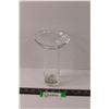 Image 1 : Flute Vase Clear Glass Holder - 8"x5"