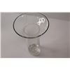 Image 4 : Flute Vase Clear Glass Holder - 8"x5"