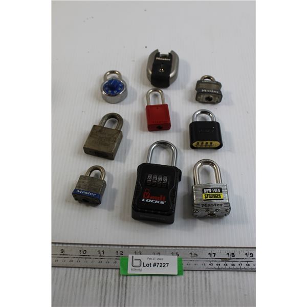 (9) Locks - No Keys or Combinations