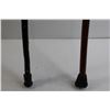 Image 2 : (2) Wooden Canes with Rubber Tips - 33 1/2" and 37"
