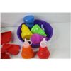 Image 2 : Assorted Play Cookie Cutters - Bowl w/Small Plastic Bottles