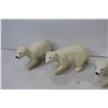 Image 3 : (4) Ceramic Polar Bears