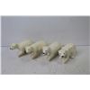 Image 4 : (4) Ceramic Polar Bears