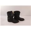 Image 2 : Size 10 Men's Western Leather Boots - Some Wear on Shaft