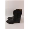 Image 4 : Size 10 Men's Western Leather Boots - Some Wear on Shaft