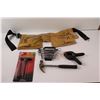 Image 2 : Tool Belt & Tools - Fuller Combo Wrench Set (3/8 to 11/16"), Small Hammer with Broken Claw, T-Bar Dr