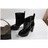 Image 2 : Heeled Boots - Size 10, Handbag