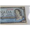 Image 3 : 1954 Canadian $5 Bill