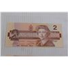 Image 2 : (4) 1986 Uncirculated Sequential Canadian $2 Bills
