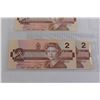 Image 4 : (4) 1986 Uncirculated Sequential Canadian $2 Bills