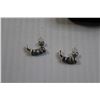 Image 2 : Sterling Silver Blue Topaz Stud Earrings