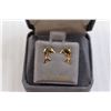 Image 2 : 14k Yellow Gold Dolphin Stud Earrings