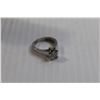 Image 2 : Silver Cubic Zirconia Ring - Size 7