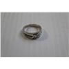 Image 2 : Sterling Silver Cubic Zirconia with Clear Stone Accents Ring - Size 8.5