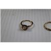 Image 2 : Gold Plated Ring Set - Size 9