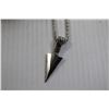 Image 2 : Silver Arrowhead Pendant with Chain - 22"