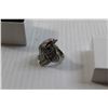 Image 2 : Silver Men's Ring - Falcon Detail, Size 10