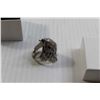Image 4 : Silver Men's Ring - Falcon Detail, Size 10