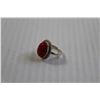 Image 3 : Sterling Silver Carnelian Ring - Size 5.5
