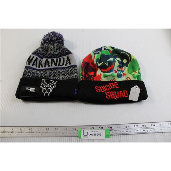 Wakanda and Suicide Squad Toques