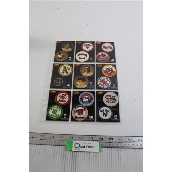 (9) Ted Williams Milk Cap Disc Cards