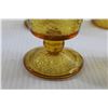 Image 4 : (6) Vintage Amber Glass Cups