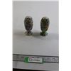 Image 1 : Pair of Porcelain Egg Salt and Pepper Shakers