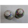 Image 4 : Pair of Porcelain Egg Salt and Pepper Shakers
