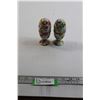 Image 1 : Pair of Porcelain Egg Salt and Pepper Shakers