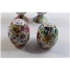Image 2 : Pair of Porcelain Egg Salt and Pepper Shakers