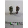 Image 1 : Pair of Porcelain Egg Salt and Pepper Shakers